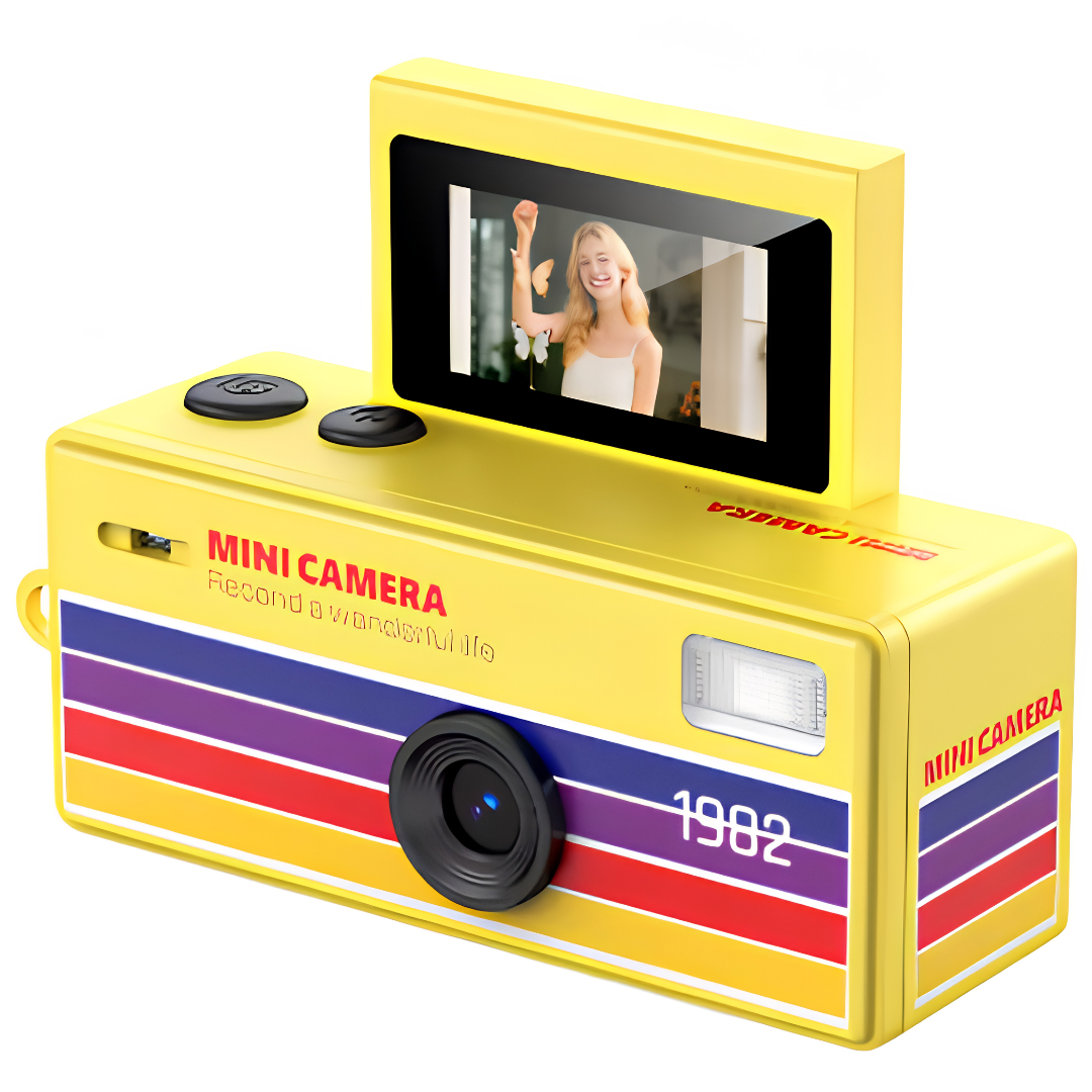 Mini Cámara Retro Portátil HD
