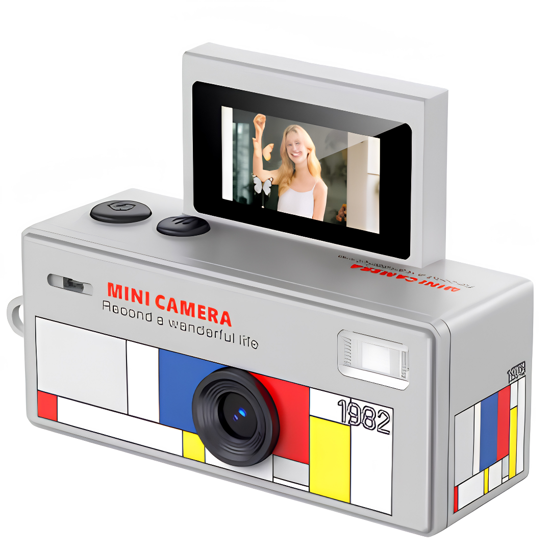 Mini Cámara Retro Portátil HD